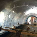 Projek akrilik terowong plastik disesuaikan besar